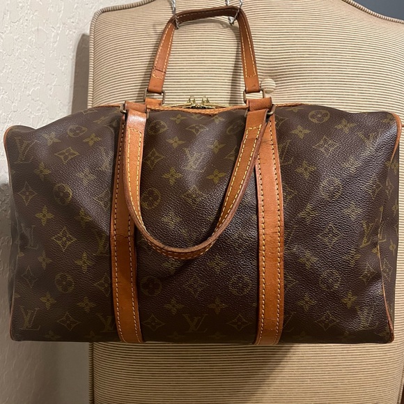 💯Authentic Louis Vuitton VINTAGE Monogram Sac Souple 35 Travel Bag - Picture 1 of 17